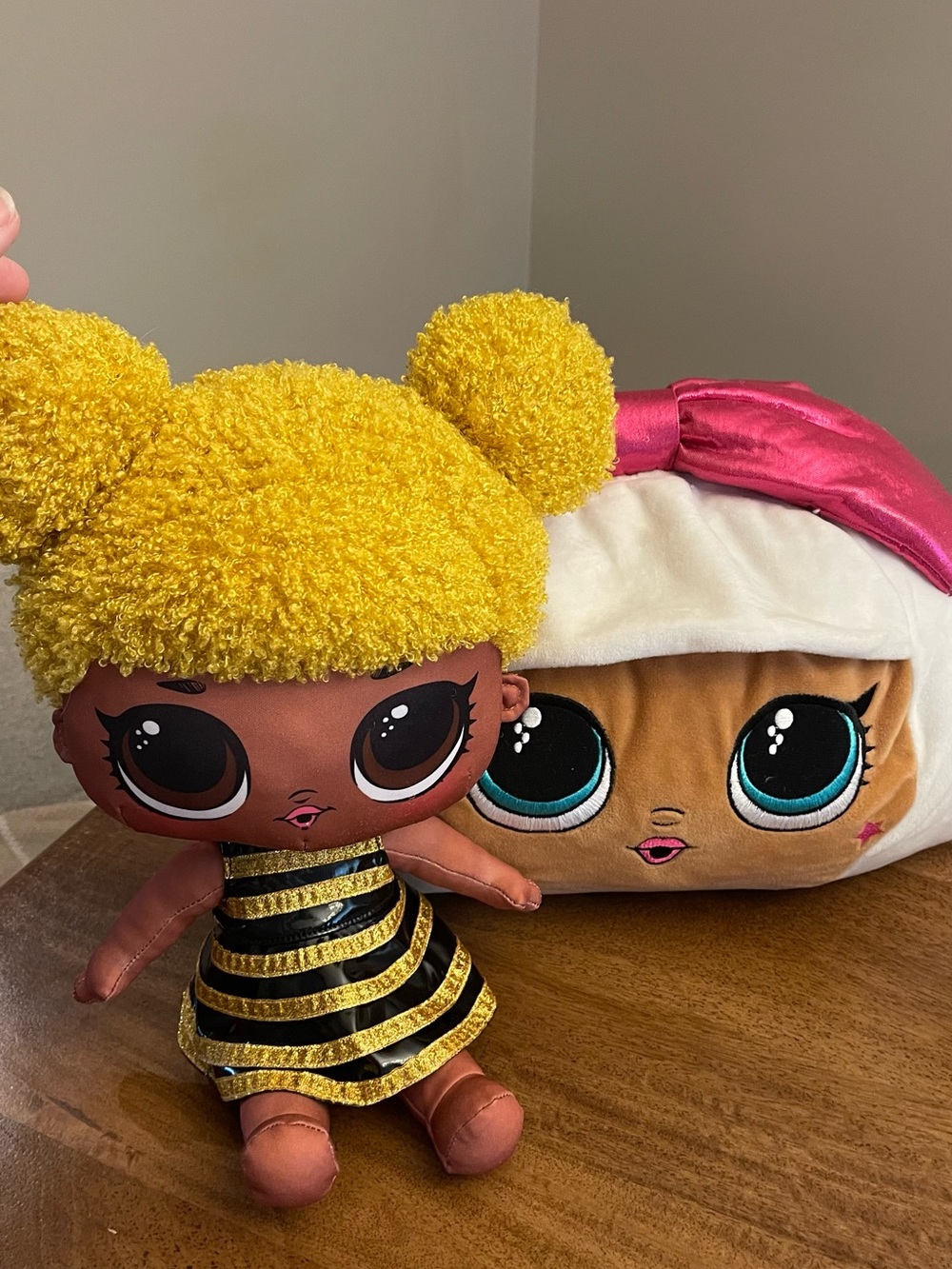 L.O.L. Surprise! Yellow Plush Doll with Black & Gold Dress